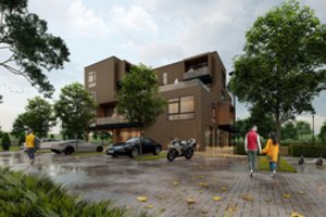 Pirmasis toks daugiabutis Lietuvoje: architektai išskyrė jo privalumus, statytų Anykščiuose