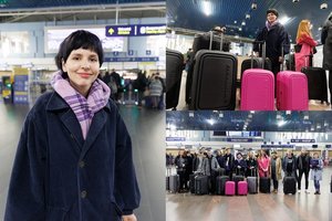 Vilniaus oro uoste į „Euroviziją“ išlydėta Monika Liu