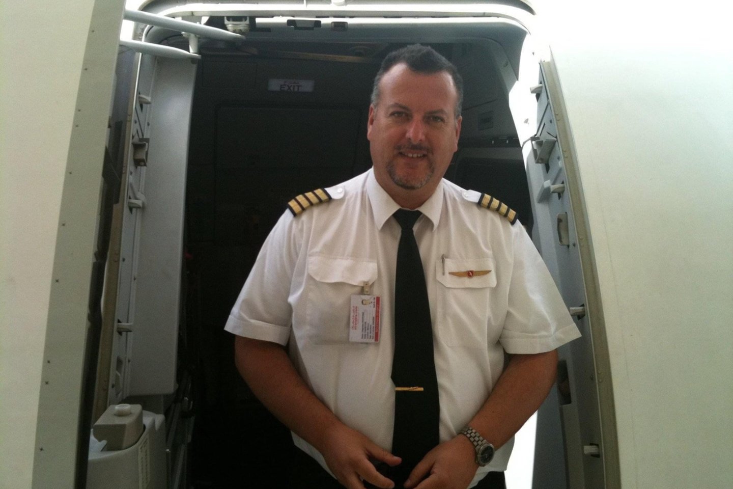 Įmonės „Avion Express“ skrydžių instruktorių ir egzaminuotojų vadovas Efstathios Tsagaratos.