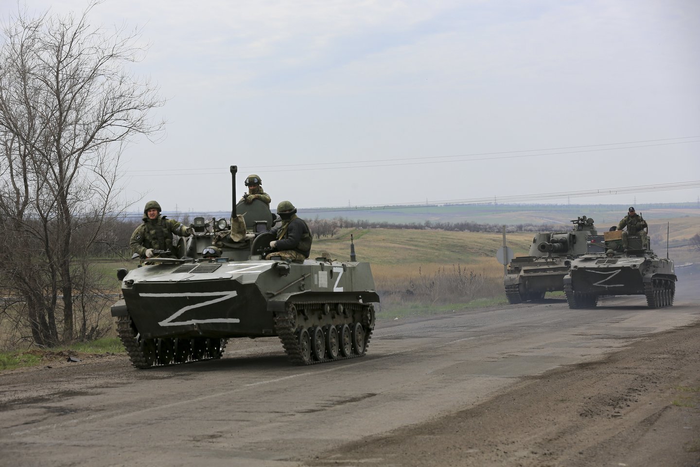 Karas Ukrainoje, Rusijos pajegos<br>AP/Scanpix nuotr.