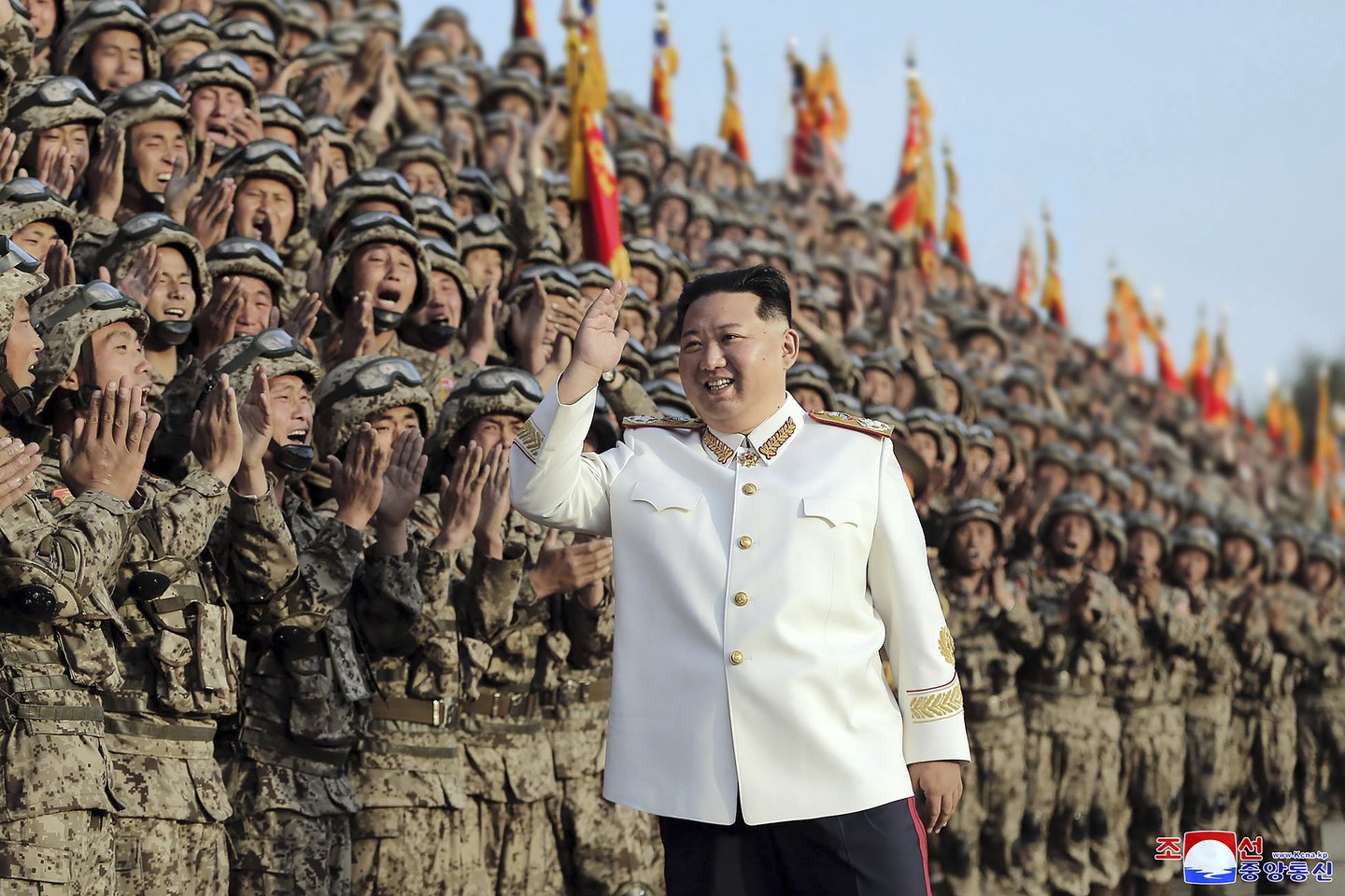 Šiaurės Korėjos lyderis Kim Jong Unas.<br>AP/Scanpix nuotr.
