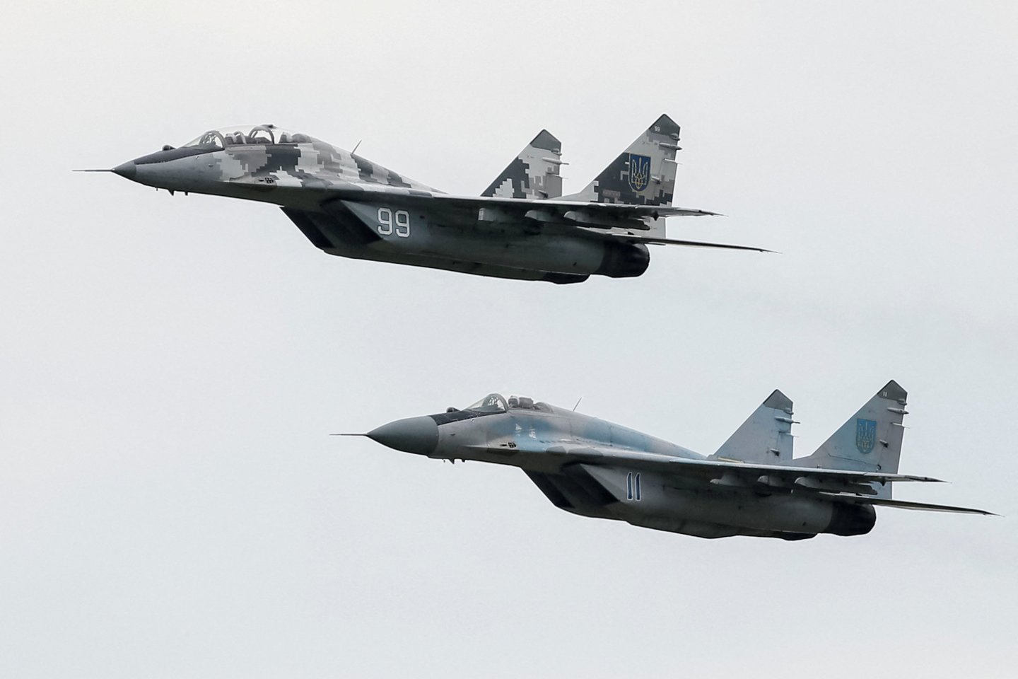 Slovakija ir Lenkija susitarė dėl naikintuvų MiG-29 perdavimo Ukrainai.<br>Reuters/Scanpix nuotr.