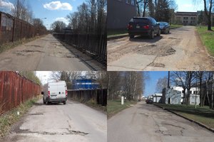 Paprašė suremontuoti avarinės būklės gatvę – miestas atkirto, kad reikalus spręs „darbiniu keliu“