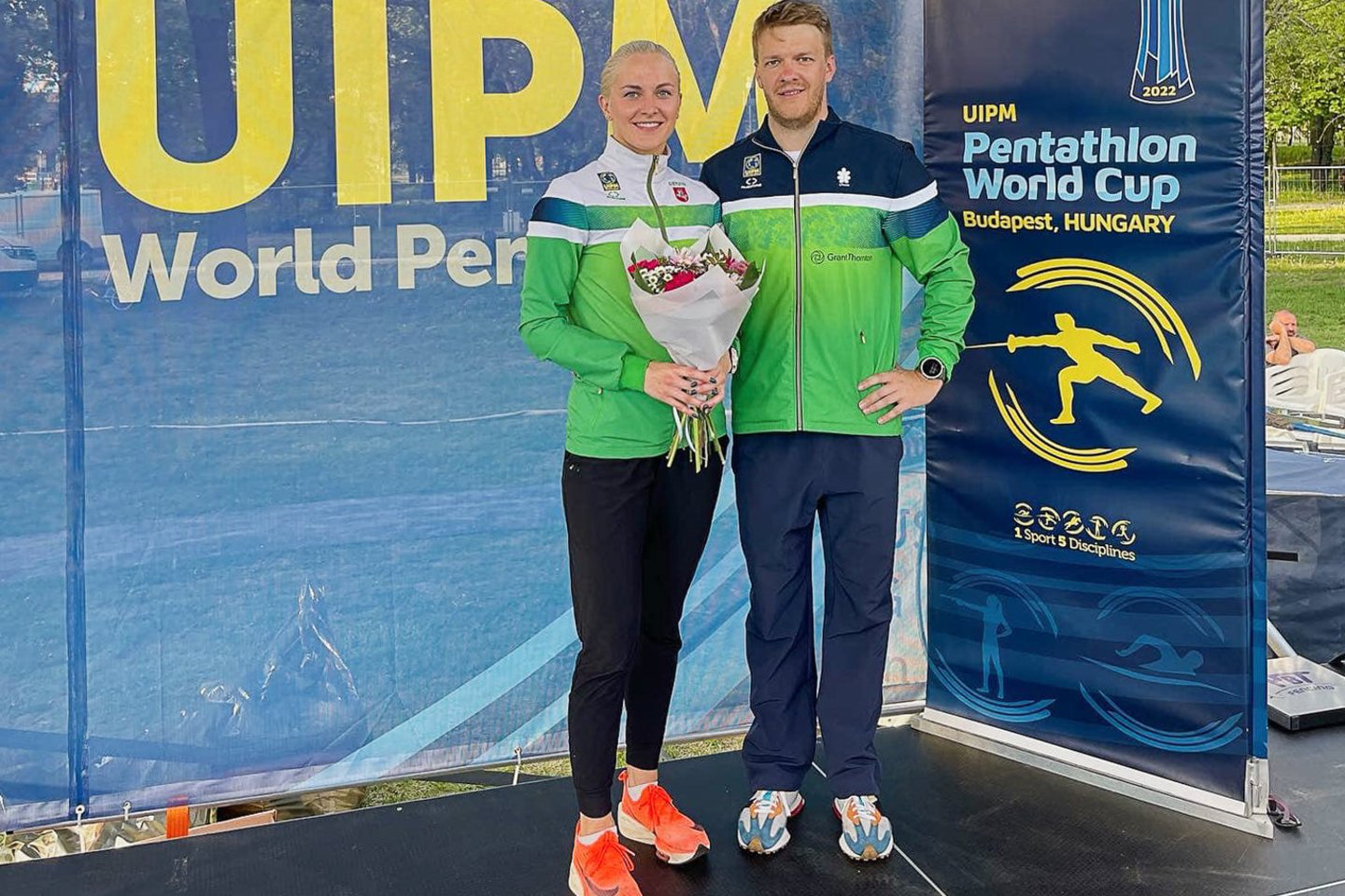  Ieva Serapinaitė ir Lukas Kontrimavičius<br> pentathlon.lt nuotr.