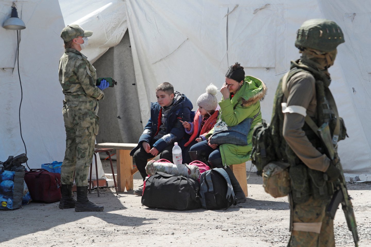 Mariupolio civilių evakuacija.<br>Reuters/Scanpix nuotr.
