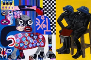 Pirmojoje Baltijos šalyse šiuolaikinės Afrikos dailės parodoje – paveikslas, dedikuotas Ukrainos kovai už laisvę