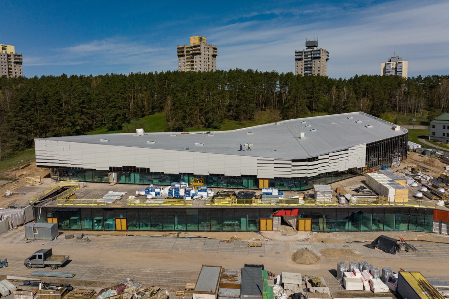 Sostinės Lazdynų baseine šiuo metu baigiamas olimpinio baseino įrengimas.<br>S.Žiūros nuotr.