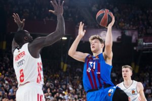 Šaro auklėtiniai per vargus laimėjo žūtbūtinę kovą dėl Eurolygos finalo ketverto: „Barcelona“ palaužė „Bayern“ po pertraukos