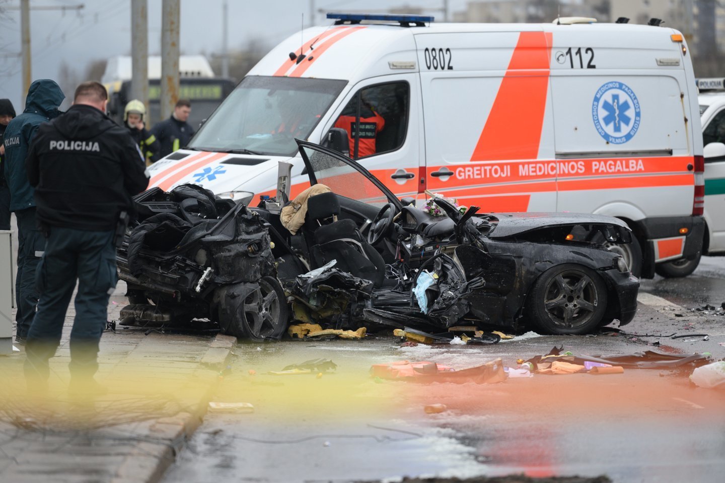  Aiškėja daugiau detalių dėl tragišką avariją Vilniuje sukėlusio BMW vairuotojo.<br> V.Skaraičio nuotr.