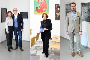 „Vartų“ galerijoje ištiesta pagalbos ranka ukrainiečiams: į labdaros aukcioną rinkosi žinomi svečiai