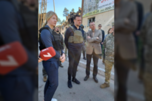 G. Landsbergis su Estijos, Latvijos kolegomis lankosi Kijeve