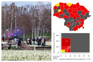 COVID-19 žemėlapyje sužibo geltoni plotai: Lietuvos kurortams – skaičiai nemalonūs