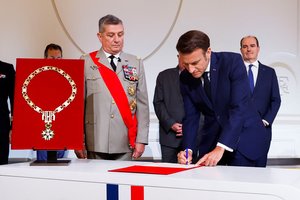 E. Macronas inauguruotas antrai kadencijai Prancūzijos prezidento poste