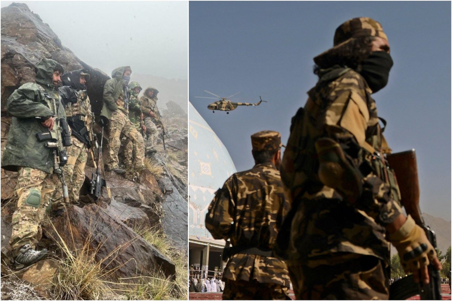 Afganistane ginkluoti sukilėliai teigia pradėję puolimą prieš Talibaną.<br>Lrytas.lt koliažas.