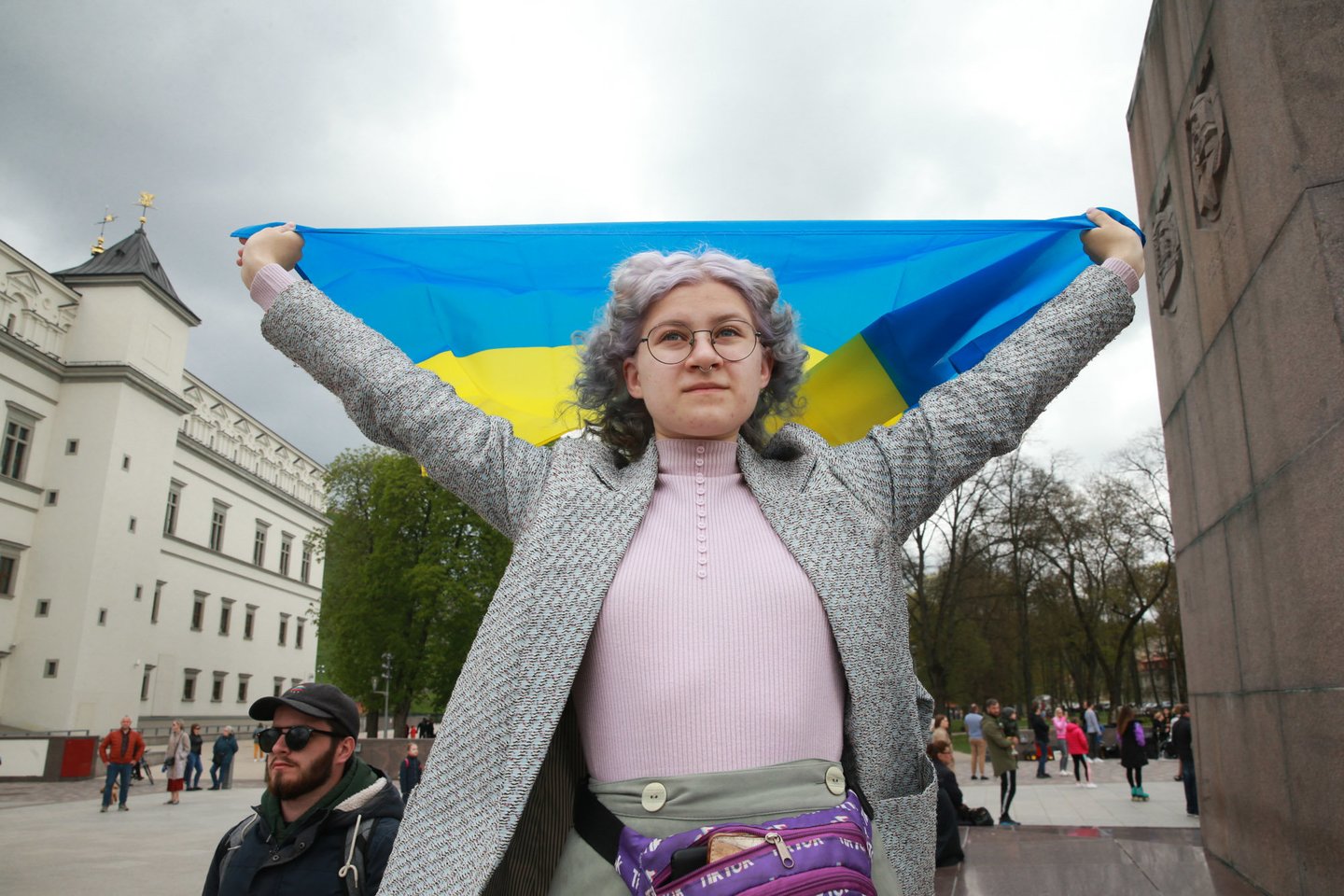  Ukrainos palaikymo akcija Vilniuje.<br> R.Danisevičiaus nuotr.