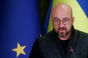 Odesoje apsilankęs EVT pirmininkas Ch. Michelis turėjo slėptis paskelbus oro pavojų