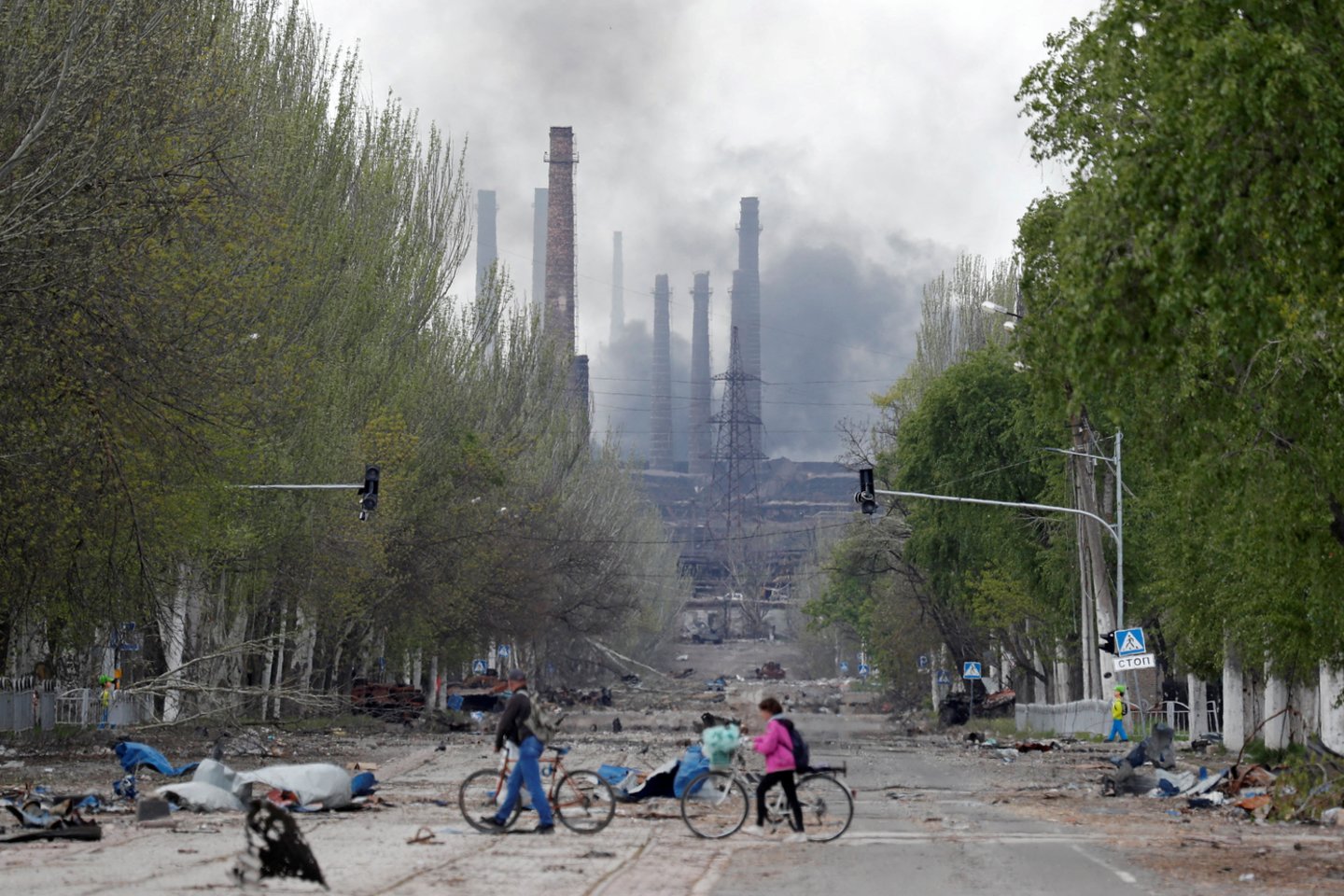 Karas Ukrainoje, Mariupolis.<br>Reuters/Scanpix nuotr.