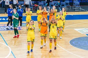 Prienuose – Lietuvos moterų salės futbolo rinktinės kovos Europos čempionato atrankoje