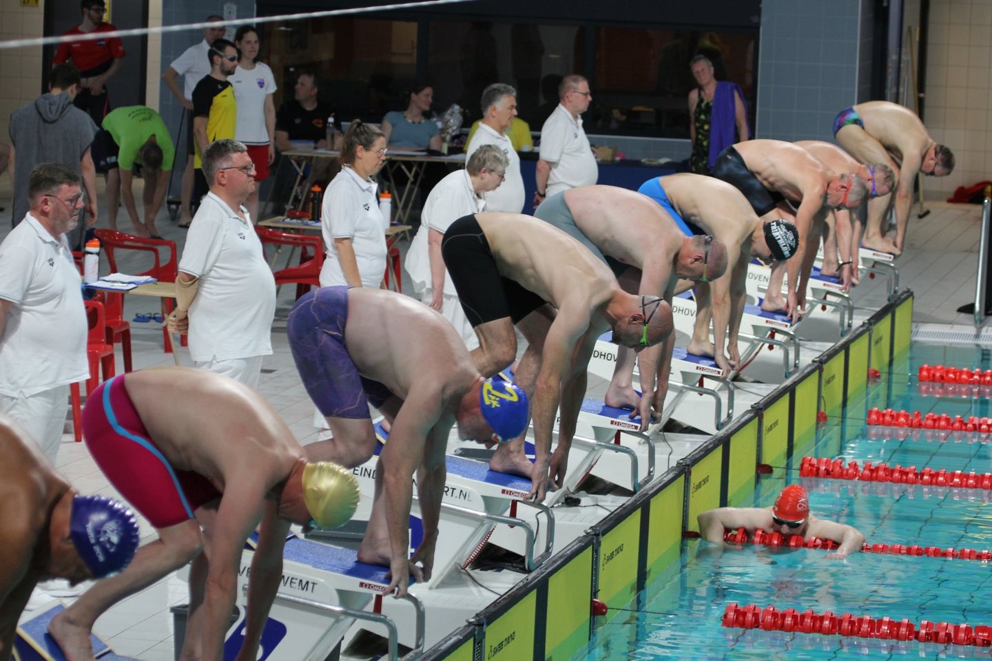  Plaukimo veteranų varžybos Eindhovene.<br> A.A.Juodeškos nuotr.