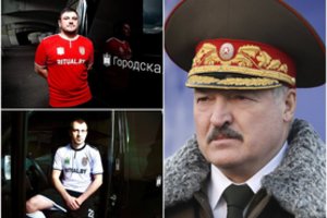 Baltarusijoje futbolas griebiasi šiaudo – „Traktor“ komandą remia laidojimo namai, žaidėjai pozuoja prie katafalko