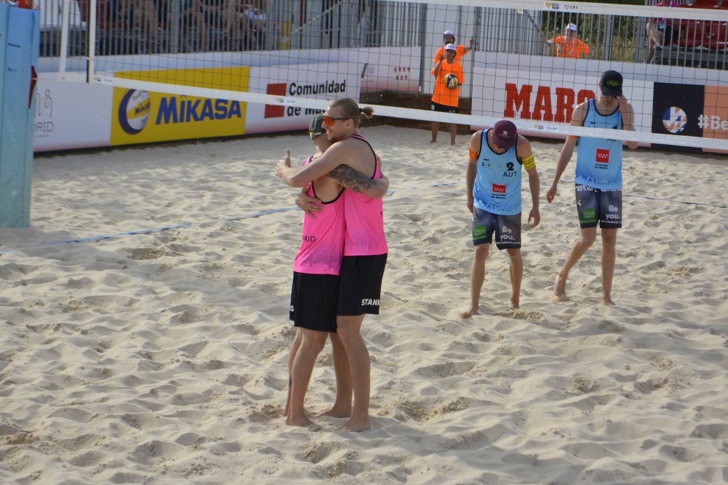 Paplūdimio tinklininkai P. Stankevičius ir A. Knašas sėkmingai įveikė turnyro Madride kvalifikaciją<br> LTF nuotr.