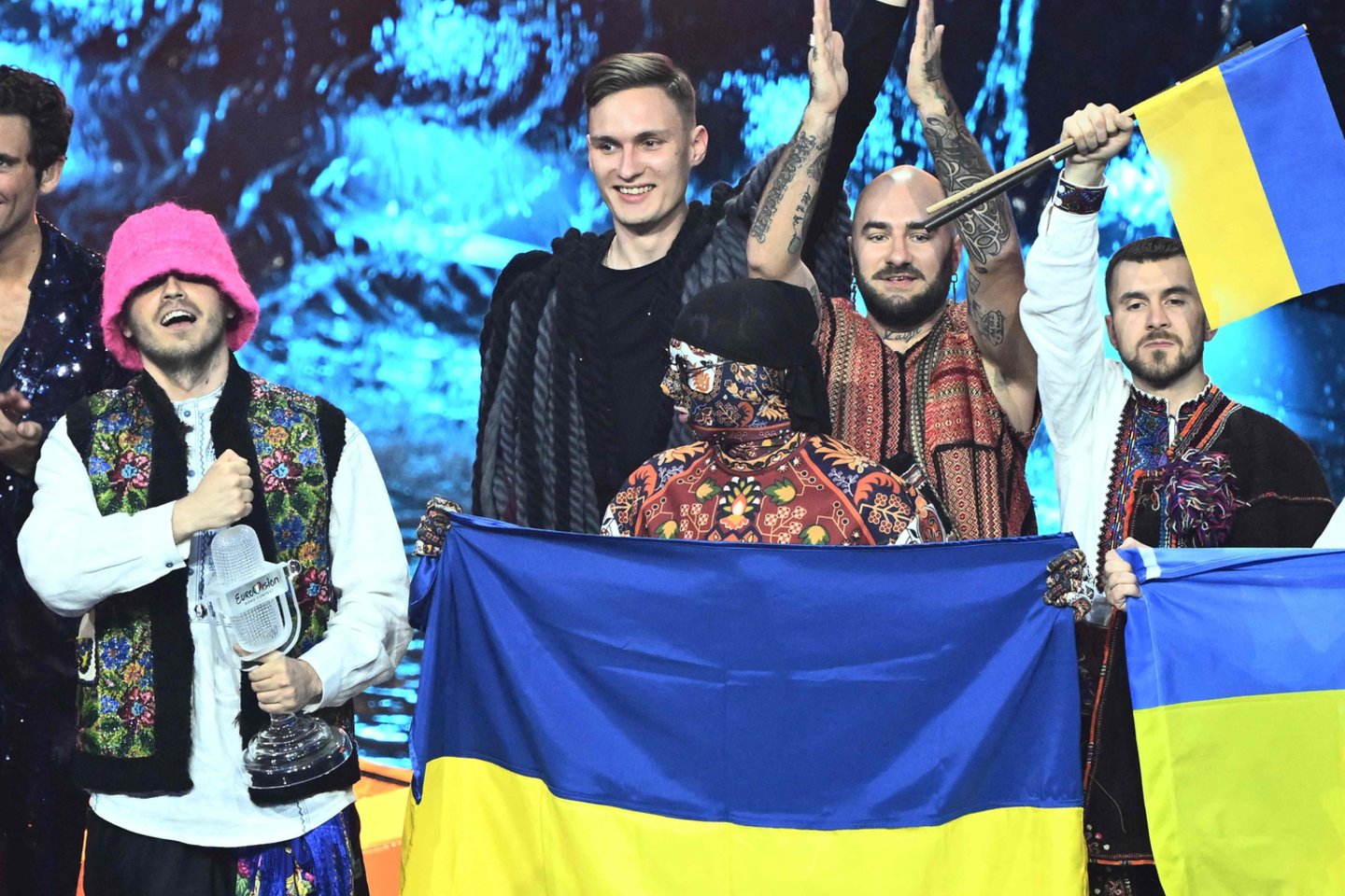  „Kalush Orchestra“ triumfavo „Eurovizijoje“.<br>AFP/Scanpix nuotr.