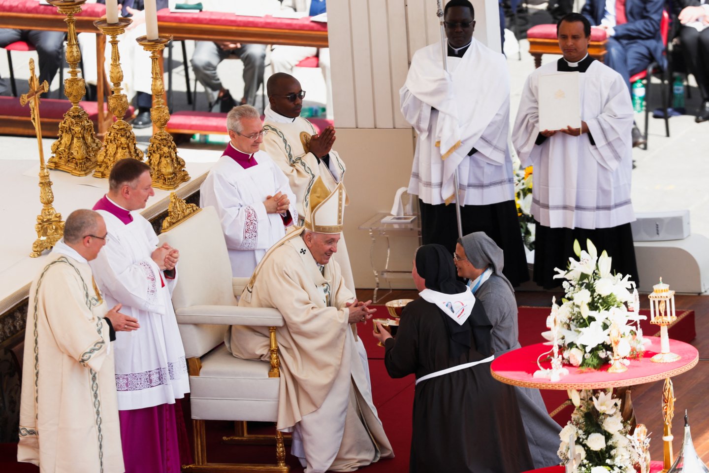 Popiežiaus kanonizavimas.<br>Reuters/Scanpix nuotr.