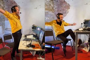 Internete plinta iš bunkerio komentavusio ukrainiečio nuoširdi reakcija: „Tai neįkainojama“