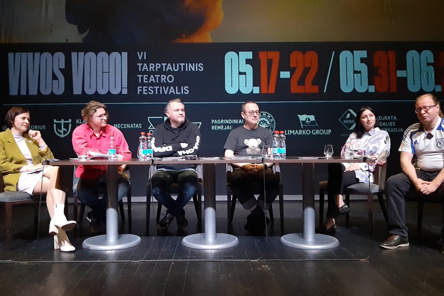 Klaipėdos tarptautinio teatro festivalio „TheATRIUM“ organizatoriai.<br>G.Pilaičio nuotr. 