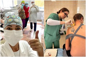 Iš Ukrainos grįžusi slaugytoja: nerimo buvo, kai paklausė, kokio dydžio neperšaunamos liemenės man reikia