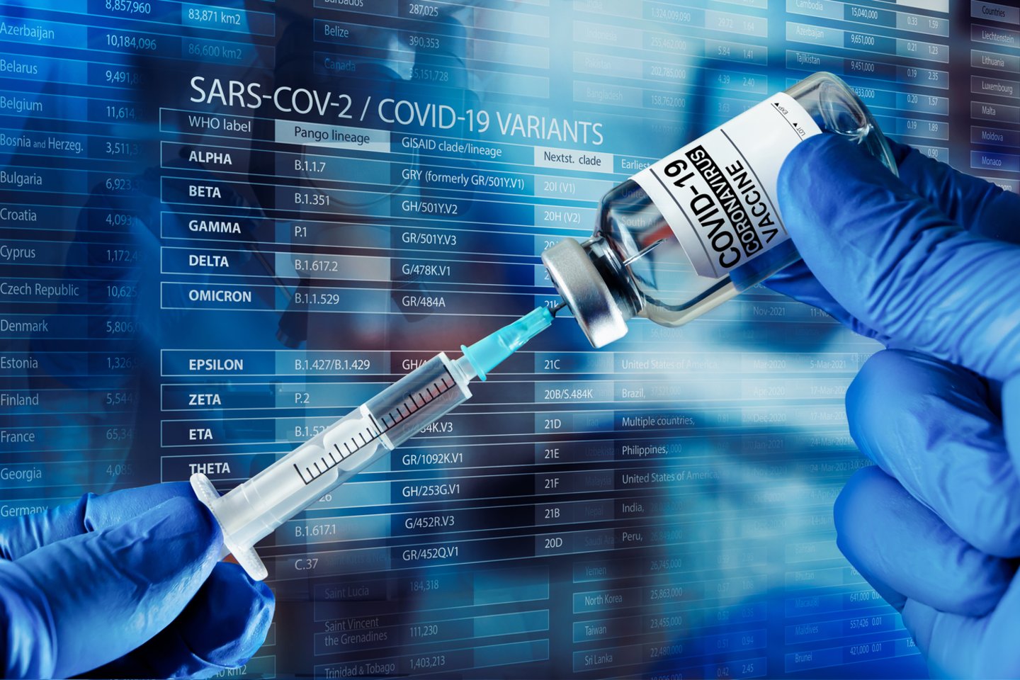  Ateinančiais metais dėl efektyvesnio vakcinų kūrimo ir platinimo SARS-CoV-2 viruso plitimas galėtų pasiekti žemą endeminį lygį.<br>123rf iliustr.
