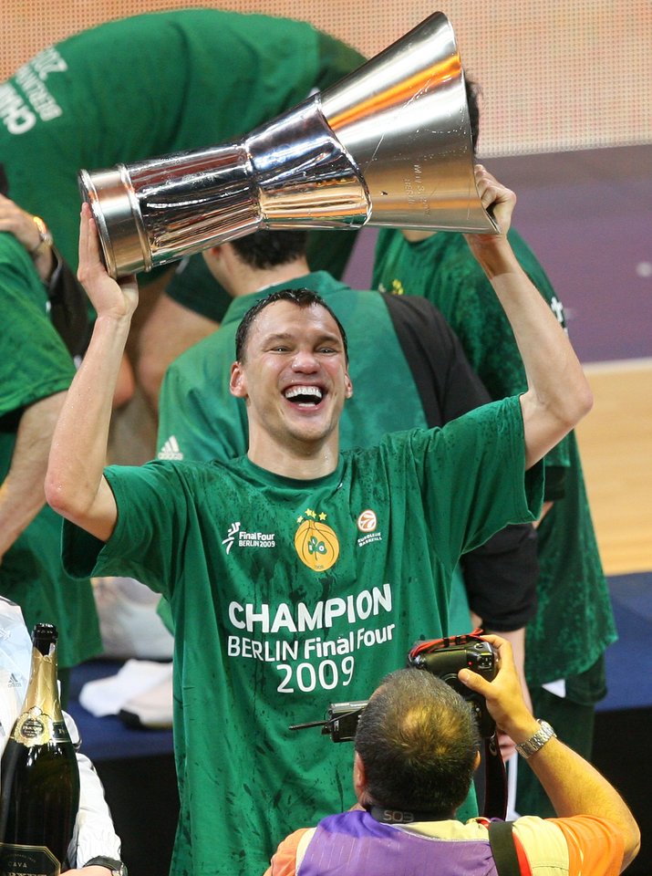 Š.Jasikevičius po triumfo 2009 metais.<br>LR archyvo nuotr.