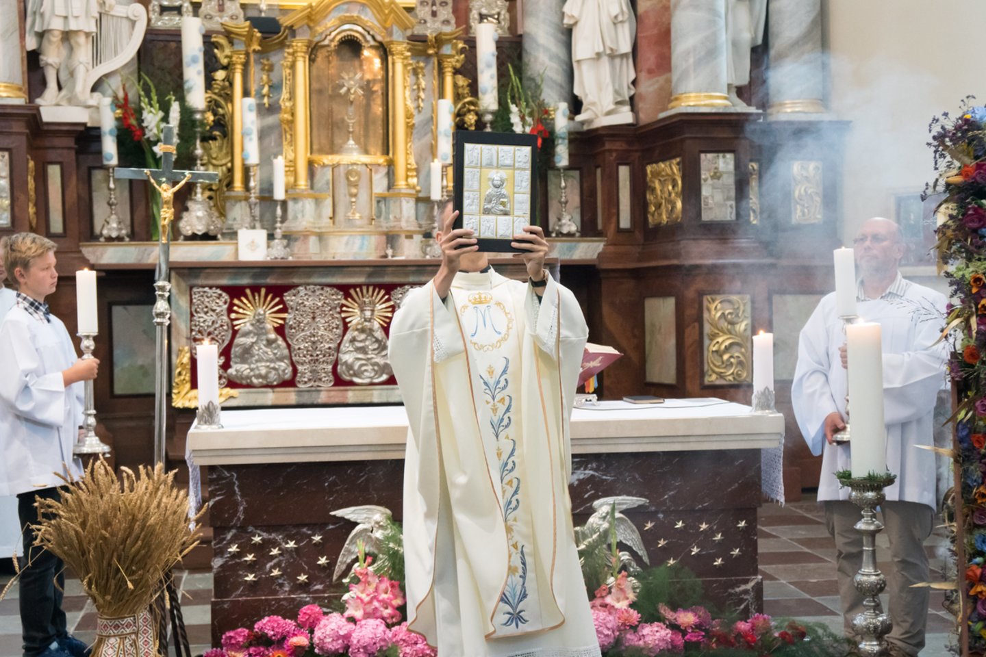 Žolinė, Švč. Mergelės Marijos ėmimo į dangų šventė.<br> Trakų raj. savivaldybės nuotr.
