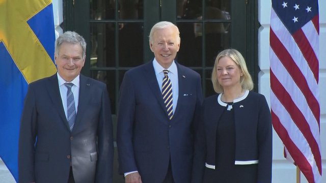 Skandinavijos šalių lyderiai Vašingtone lankosi stringant žadėtam pagreitinam prisijungimo prie NATO procesui