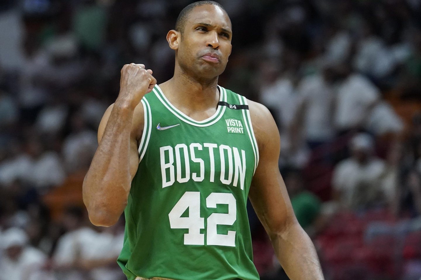 A.Horfordas grįžo į „Celtics“ komandos rikiuotę.<br>AP/Scanpix nuotr.