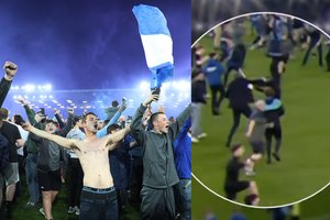 Neišlaikė nervai: sirgaliaus provokuotas „Premier“ lygos treneris jam atsakė smurto protrūkiu