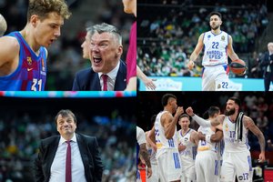 Pusfinalių dramos Eurolygoje: Šarui pamelavęs trečias kartas, prancūziškas „Real“ ir V. Micičiaus ramybė