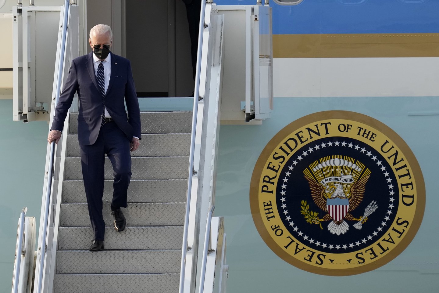  Joe Biden lankosi Pietų Korėjoje. <br>EPA-ELTA nuotr.