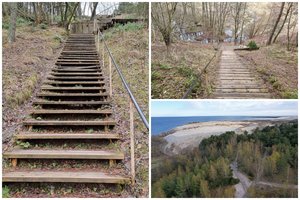 Istorinis įvykis Nidoje – atsisveikinama su senaisiais Parnidžio kopos laiptais