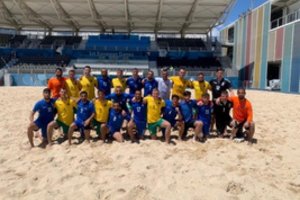 Paplūdimio futbolo rinktinė Azerbaidžane dukart mušė baudinius, bet šeimininkų neįveikė