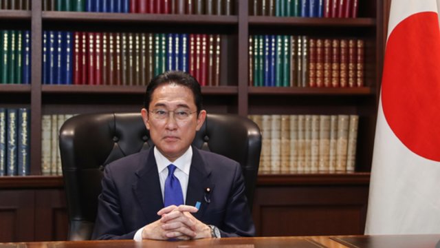 Japonijos ministras pirmininkas: vienašališki bandymai jėga pakeisti status quo nebus toleruojami