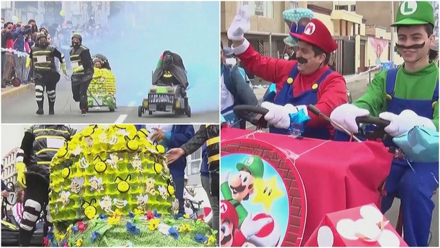 Peru surengtos aplinkai draugiškų automobilių lenktynės: transporto priemonėms naudojo perdirbtas medžiagas