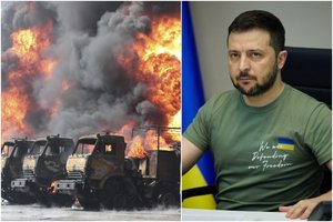 Rusijai metant visą likusią karinę galią į Rytų Ukrainą, V. Zelenskis prašo dar daugiau ginklų