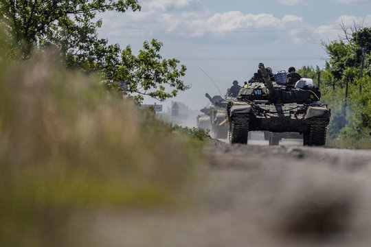 Ukrainos kariai Pokrovske, Donecko srityje, Ukrainoje.