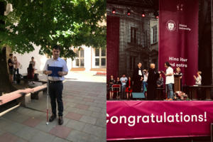 Aklas vaikinas sugebėjo baigti net dvejas studijas: pasirinko neregiui neįprastą profesiją