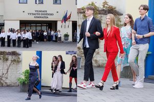 Pirmojoje lietuvių gimnazijoje nuskambėjo paskutinis skambutis: vilniečiai užvėrė mokyklos duris
