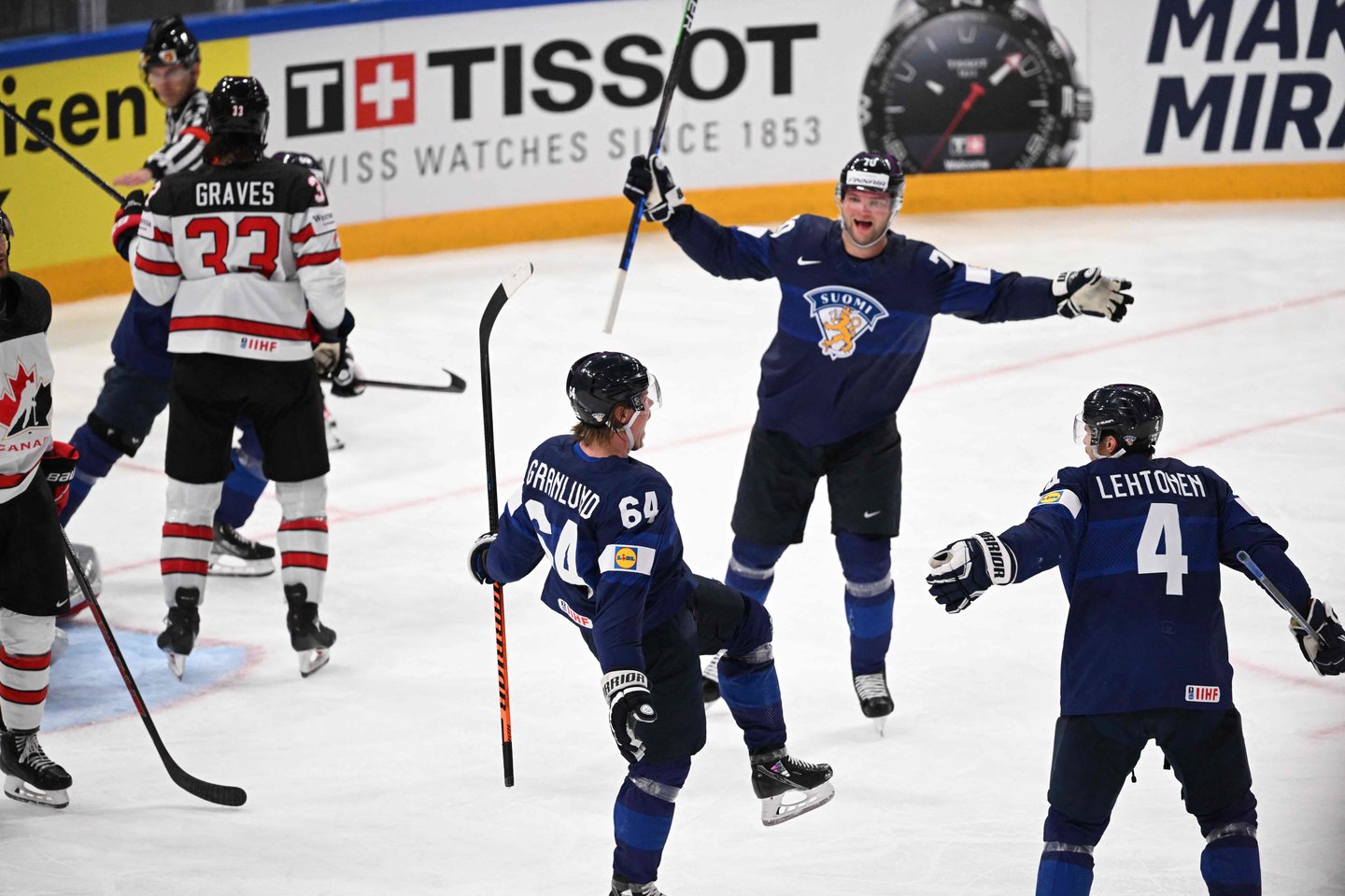  Pasaulio ledo ritulio čempionate – finalo pakartojimas: Kanada – Suomija<br> AFP/Scanpix nuotr.