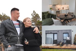 Natalija Bunkė pirmą kartą atvėrė naujų namų Palangoje duris