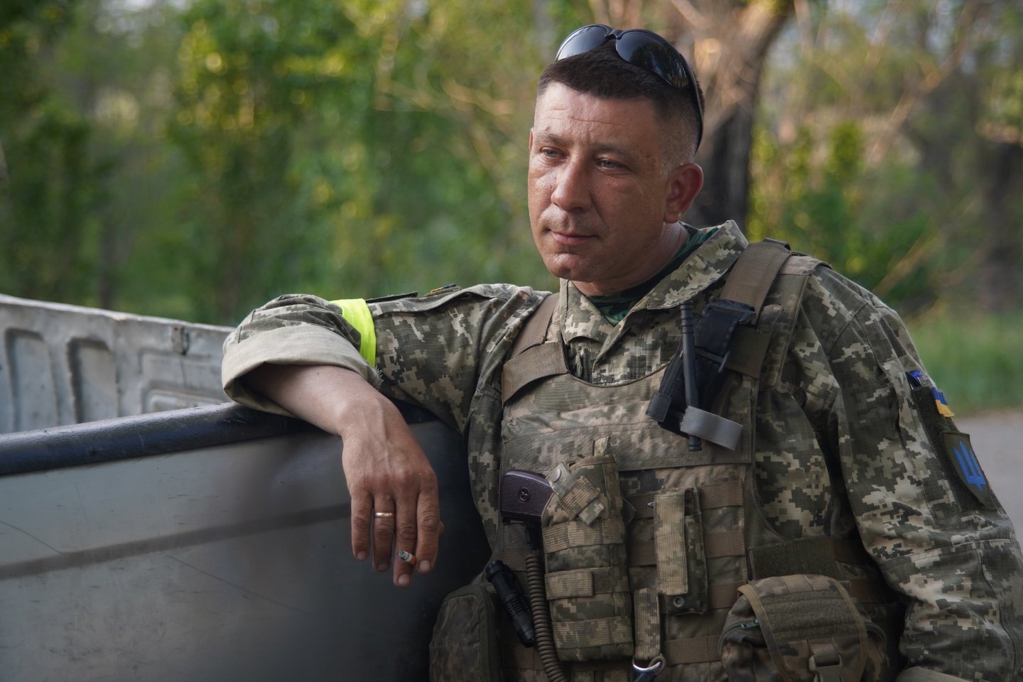 Dabar jis  S.Tkačukas yra 28-osios atskirosios motorizuotosios brigados bataliono vadas.<br> 28-oji atskira Ukrainos ginkluotųjų pajėgų mechanizuotoji brigados nuotr.