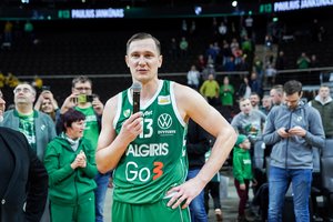 Emocingai su „Žalgirio“ arena atsisveikinęs P. Jankūnas: „Ne visos istorijos turi gražią pabaigą“